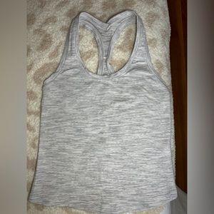 Grey Lululemon Work out Top